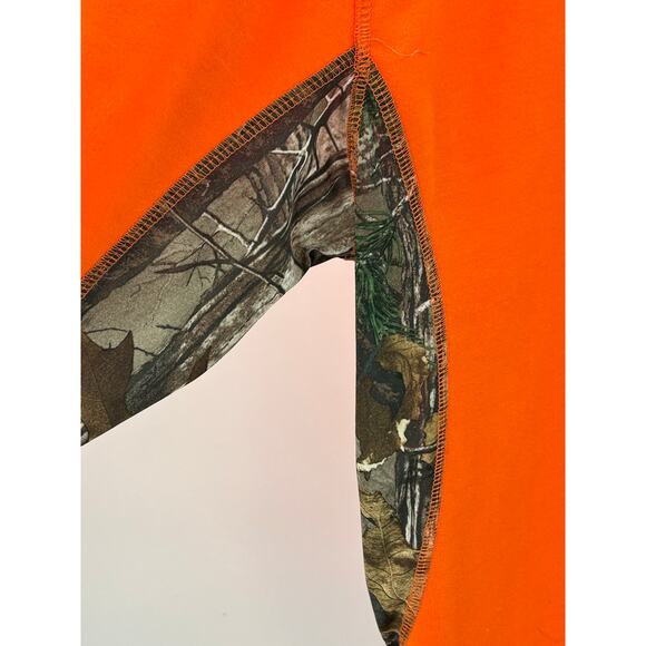 American Crown Texas Deer Logo 1/4 Zip Pullover - Orange Camo (Men’s XXL - Picture 11 of 11